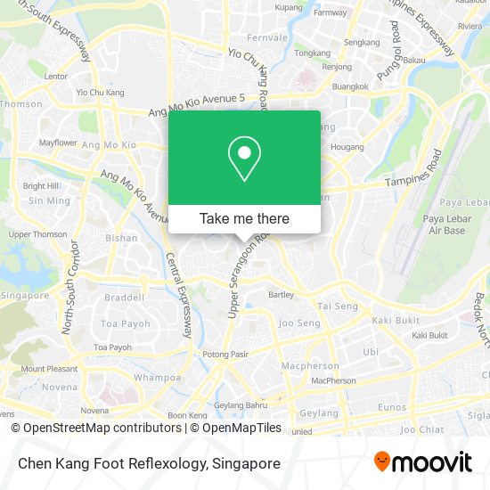 Chen Kang Foot Reflexology map