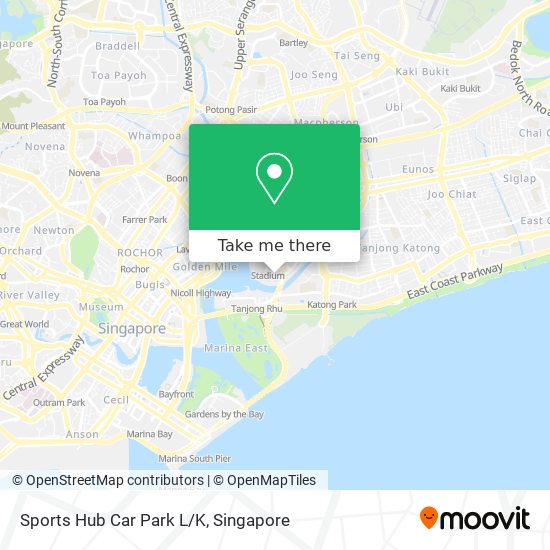 Sports Hub Car Park L/K map