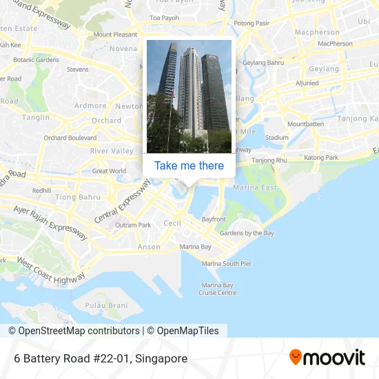 6 Battery Road #22-01 map