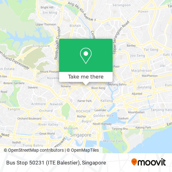 Bus Stop 50231 (ITE Balestier) map