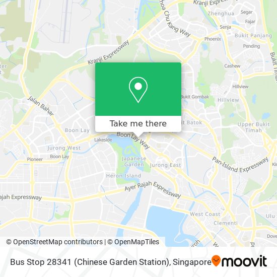 Bus Stop 28341 (Chinese Garden Station) map