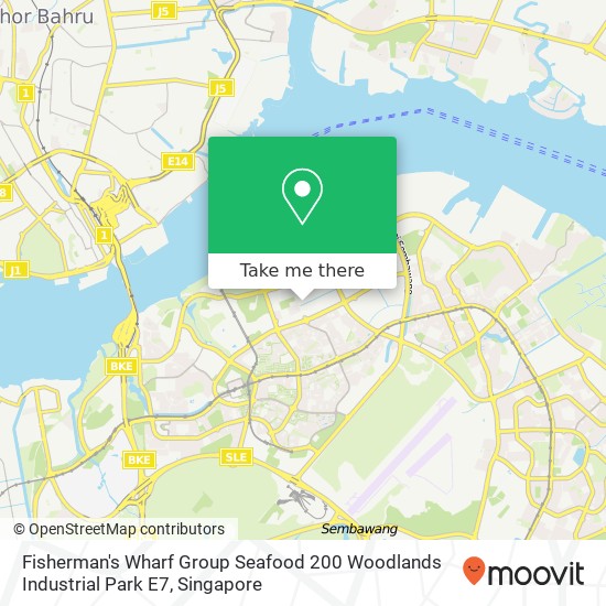 Fisherman's Wharf Group Seafood 200 Woodlands Industrial Park E7 map