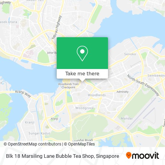 Blk 18 Marsiling Lane Bubble Tea Shop地图