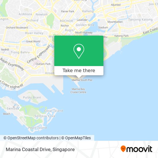 Marina Coastal Drive map
