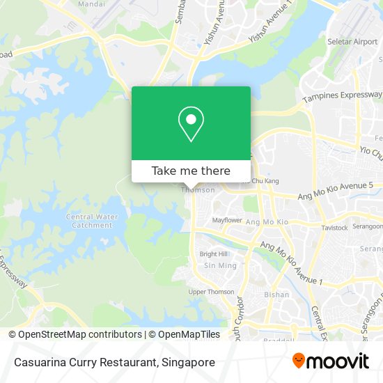 Casuarina Curry Restaurant map