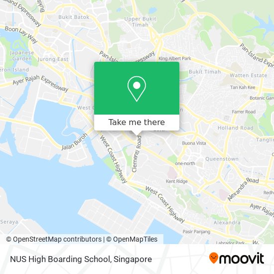 NUS High Boarding School map