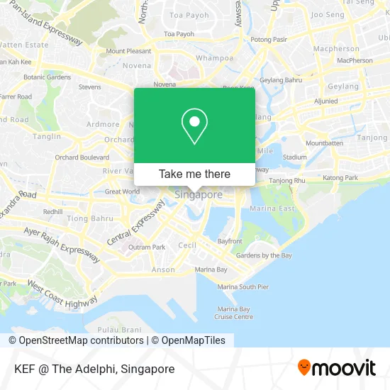 KEF @ The Adelphi map