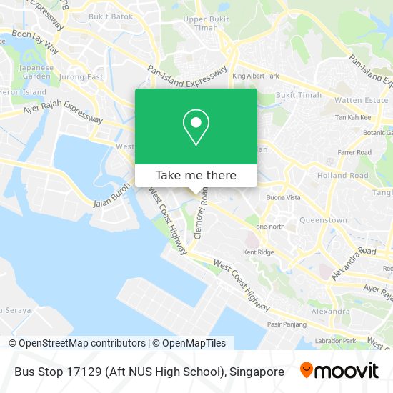 Bus Stop 17129 (Aft NUS High School) map