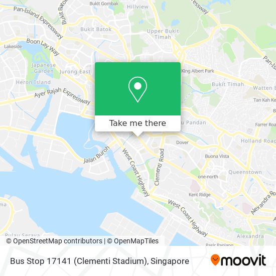 Bus Stop 17141 (Clementi Stadium)地图