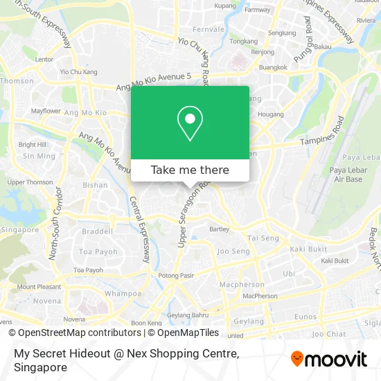 My Secret Hideout @ Nex Shopping Centre地图