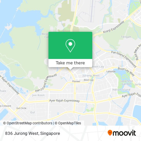 836 Jurong West map