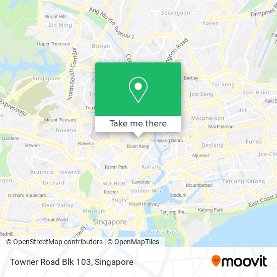 Towner Road Blk 103 map