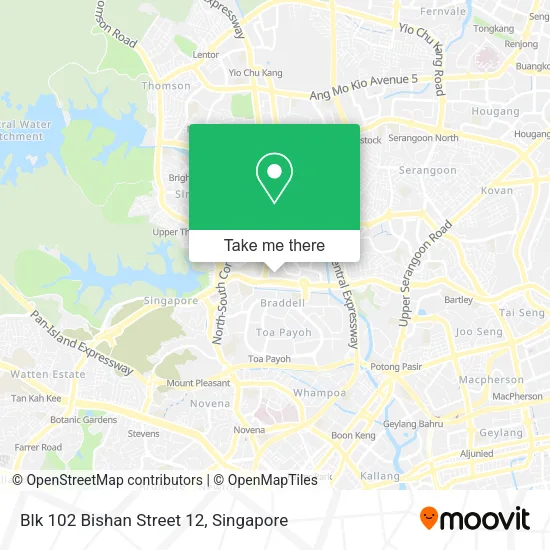 Blk 102 Bishan Street 12地图