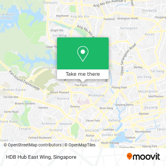 HDB Hub East Wing map