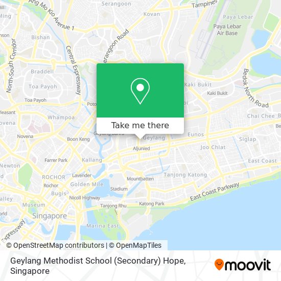 Geylang Methodist School (Secondary) Hope map