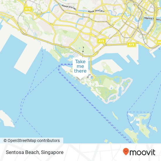 Sentosa Beach地图