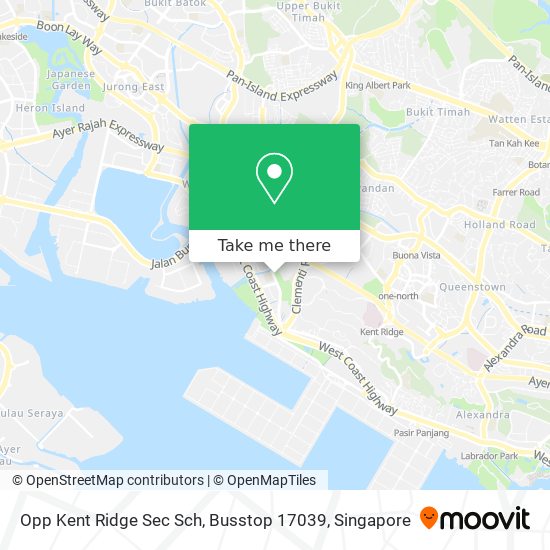 Opp Kent Ridge Sec Sch, Busstop 17039 map