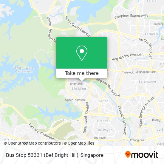 Bus Stop 53331 (Bef Bright Hill) map