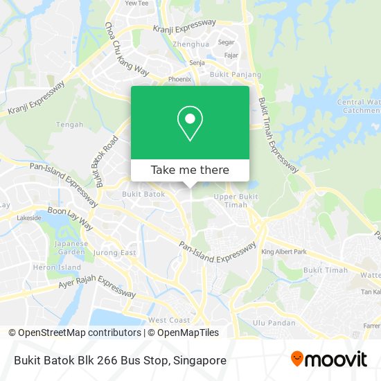 Bukit Batok Blk 266 Bus Stop地图