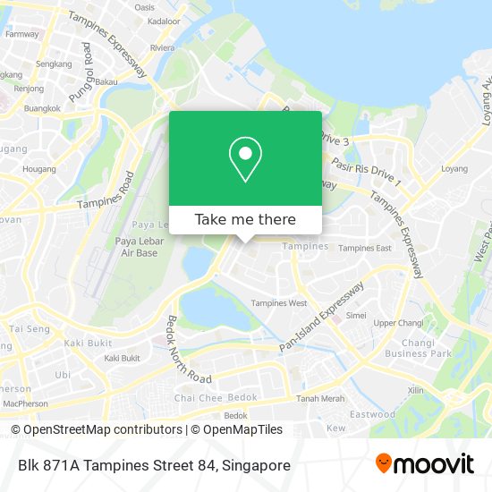 Blk 871A Tampines Street 84 map