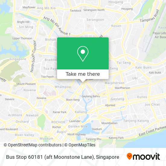 Bus Stop 60181 (aft Moonstone Lane) map