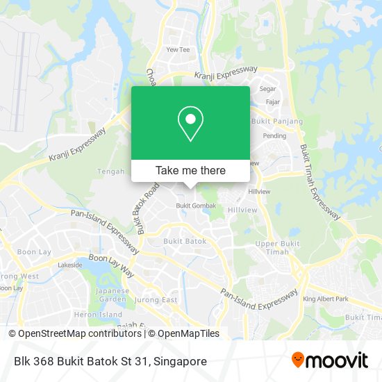 Blk 368 Bukit Batok St 31 map