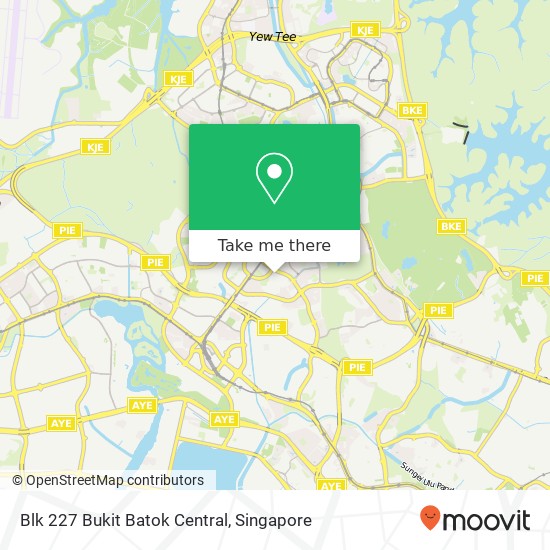 Blk 227 Bukit Batok Central map