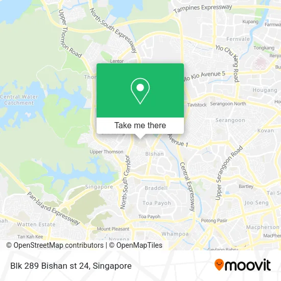 Blk 289 Bishan st 24地图