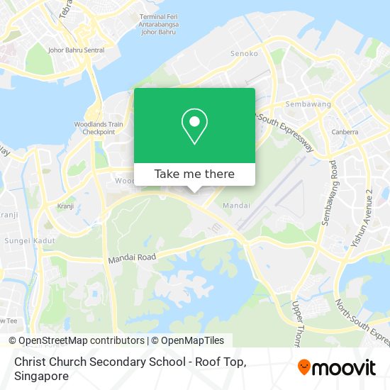 Christ Church Secondary School - Roof Top map