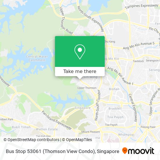 Bus Stop 53061 (Thomson View Condo) map