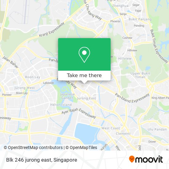 Blk 246 jurong east map