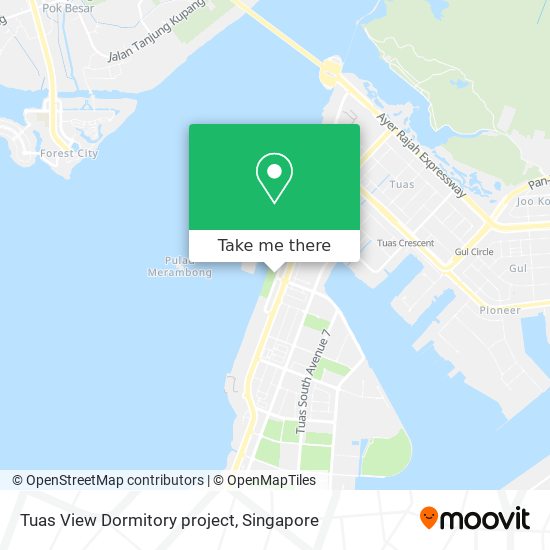Tuas View Dormitory project地图