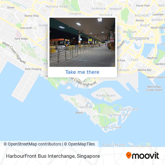 HarbourFront Bus Interchange map