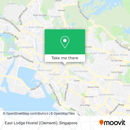 East Lodge Hostel (Clementi) map