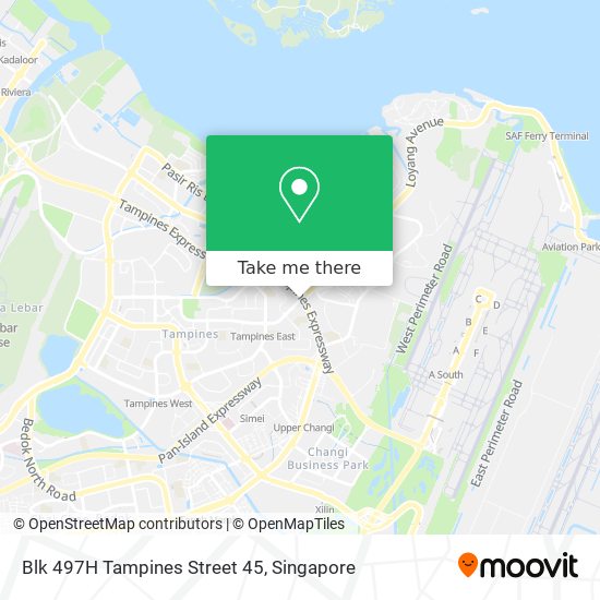 Blk 497H Tampines Street 45 map