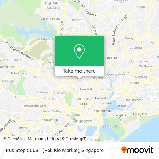 Bus Stop 50081 (Pek Kio Market)地图