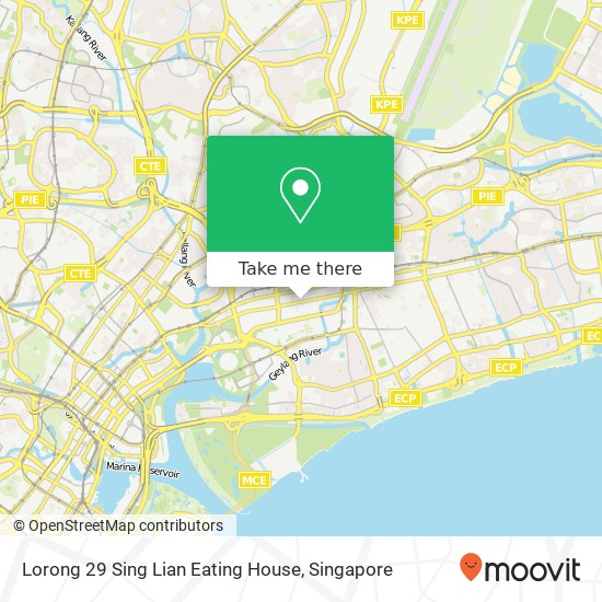 Lorong 29 Sing Lian Eating House地图