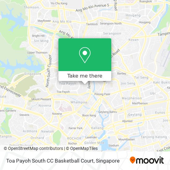 Toa Payoh South CC Basketball Court map