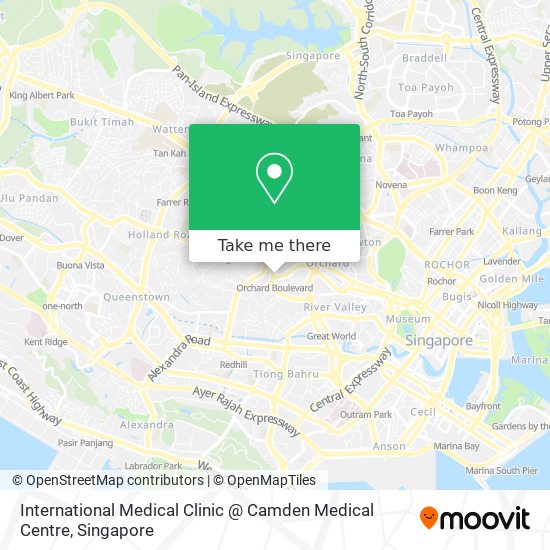 International Medical Clinic @ Camden Medical Centre map