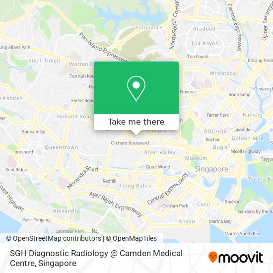 SGH Diagnostic Radiology @ Camden Medical Centre地图