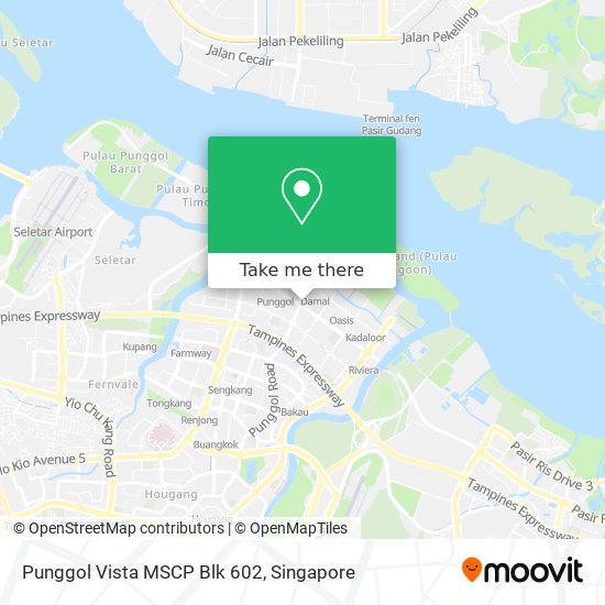 Punggol Vista MSCP Blk 602 map