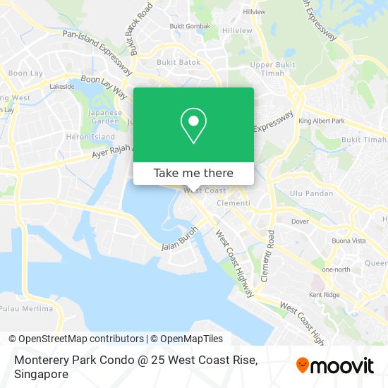 Monterery Park Condo @ 25 West Coast Rise map