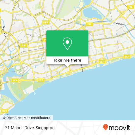 71 Marine Drive map