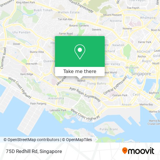 75D Redhill Rd map