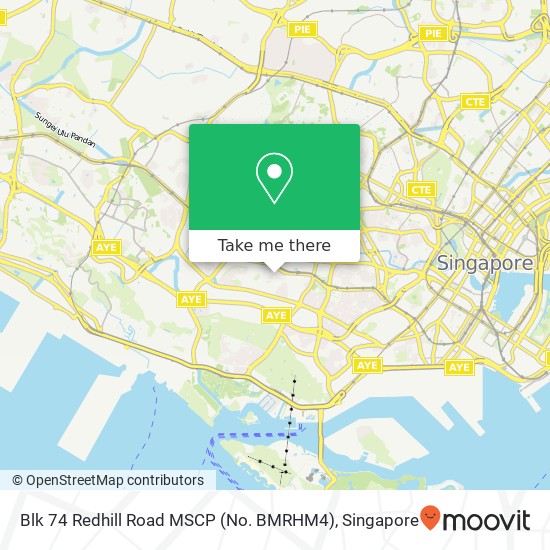 Blk 74 Redhill Road MSCP (No. BMRHM4) map