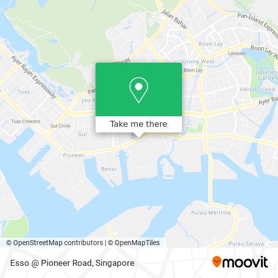 Esso @ Pioneer Road map