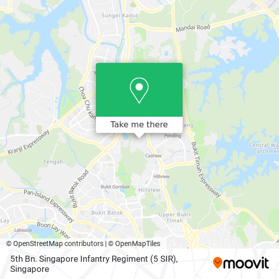 5th Bn. Singapore Infantry Regiment (5 SIR) map
