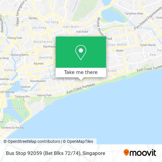 Bus Stop 92059 (Bet Blks 72 / 74)地图