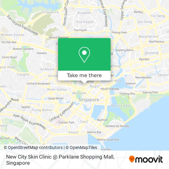 New City Skin Clinic @ Parklane Shopping Mall map