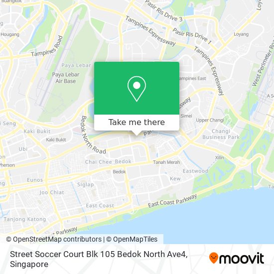 Street Soccer Court Blk 105 Bedok North Ave4 map